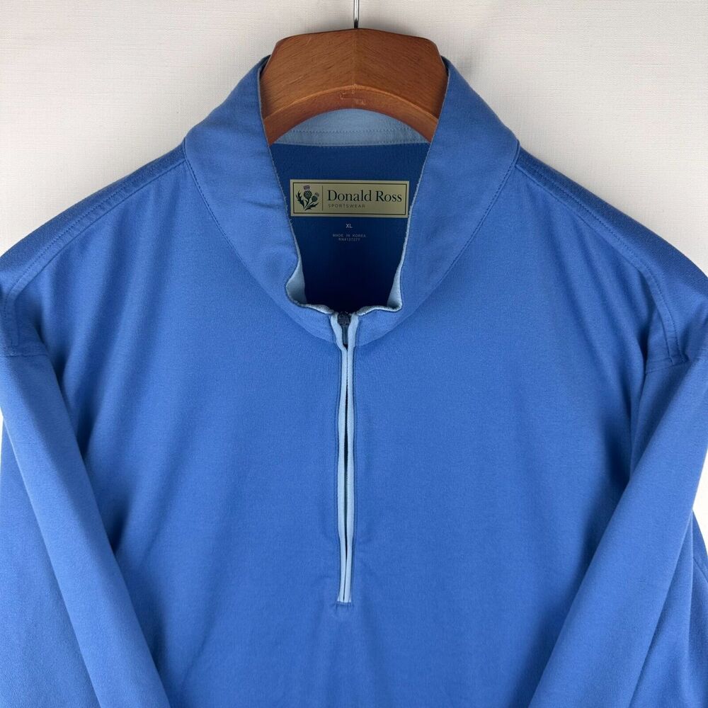 Donald Ross Men's Size XL Performance Golf 1/4 Zip Pullover Jacket Long Sleeve